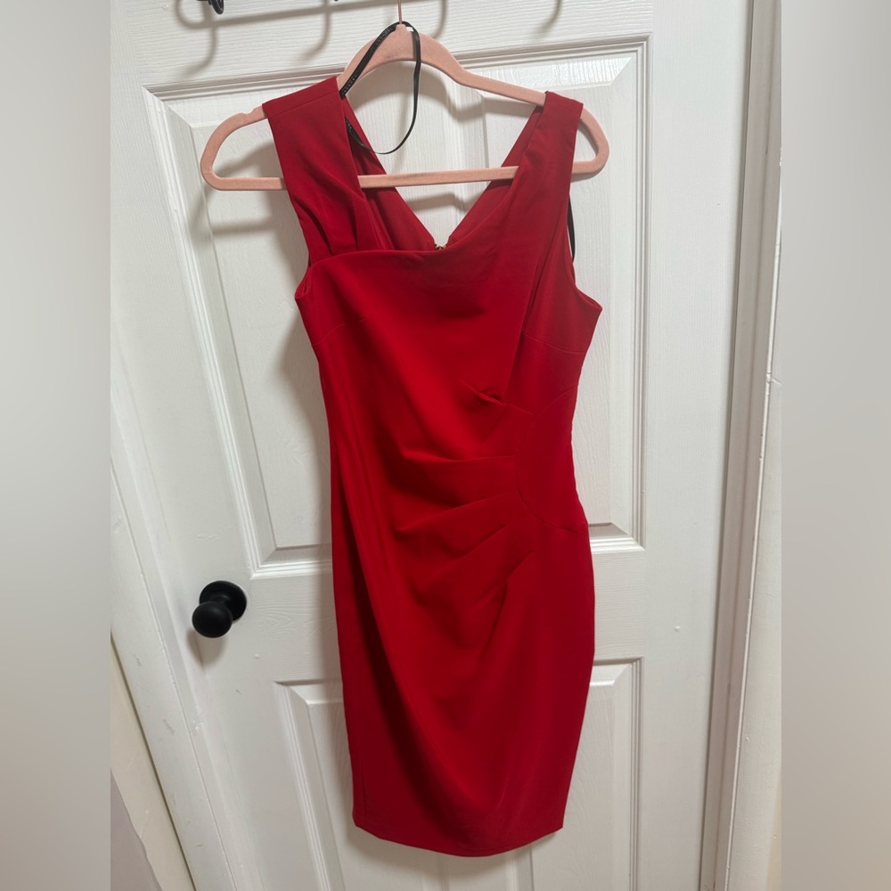 Elegant Red Sleeveless Dress by Laundry